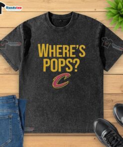 Cleveland Cavaliers basketball big logo on a washed t-shirt, perfect for fans and casual wear.