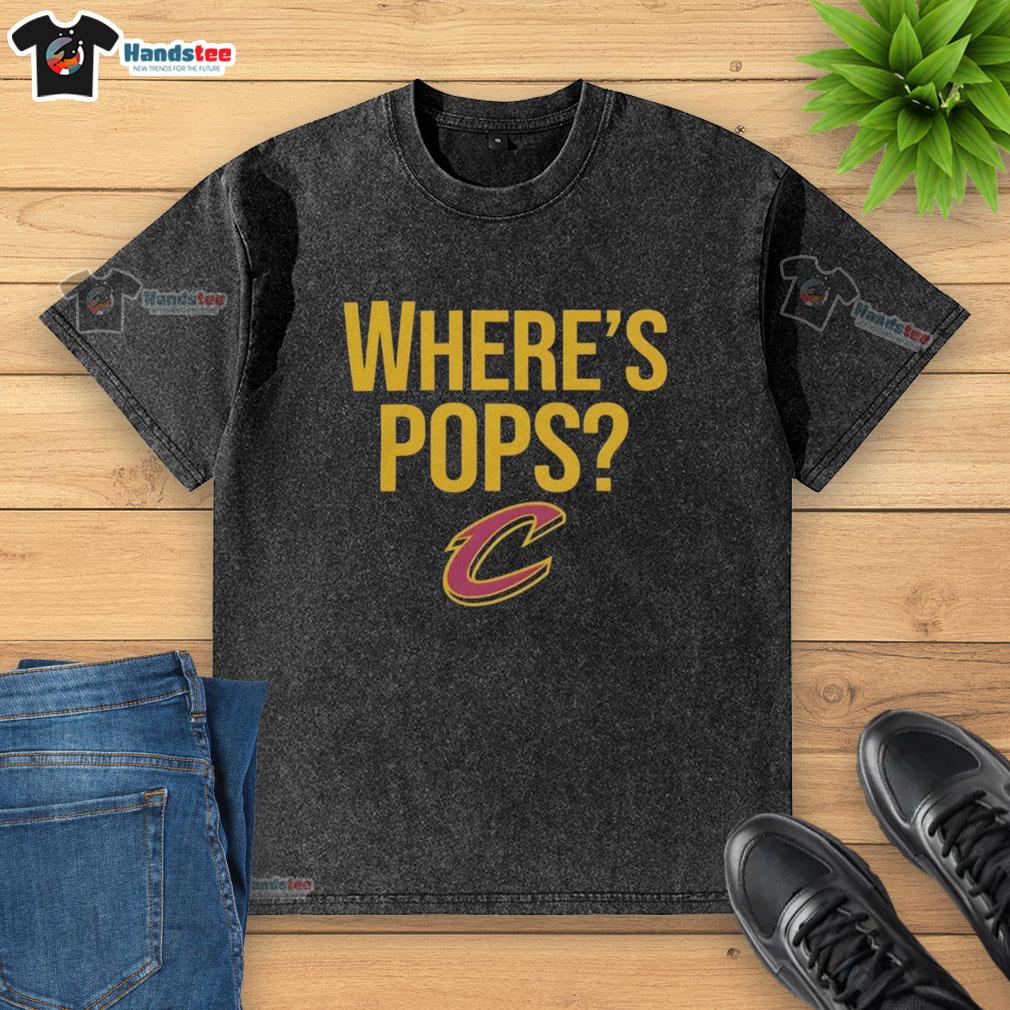 good-cleveland-cavaliers-basketball-big-logo-wheres-pops-washed-t-shirt Cleveland Cavaliers basketball big logo on a washed t-shirt, perfect for fans and casual wear.