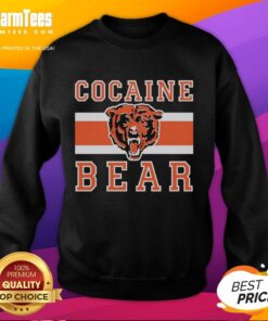Good Cocaine Bear Chicago Bears sweatshirt featuring a playful bear graphic, perfect for fans and stylish comfort.