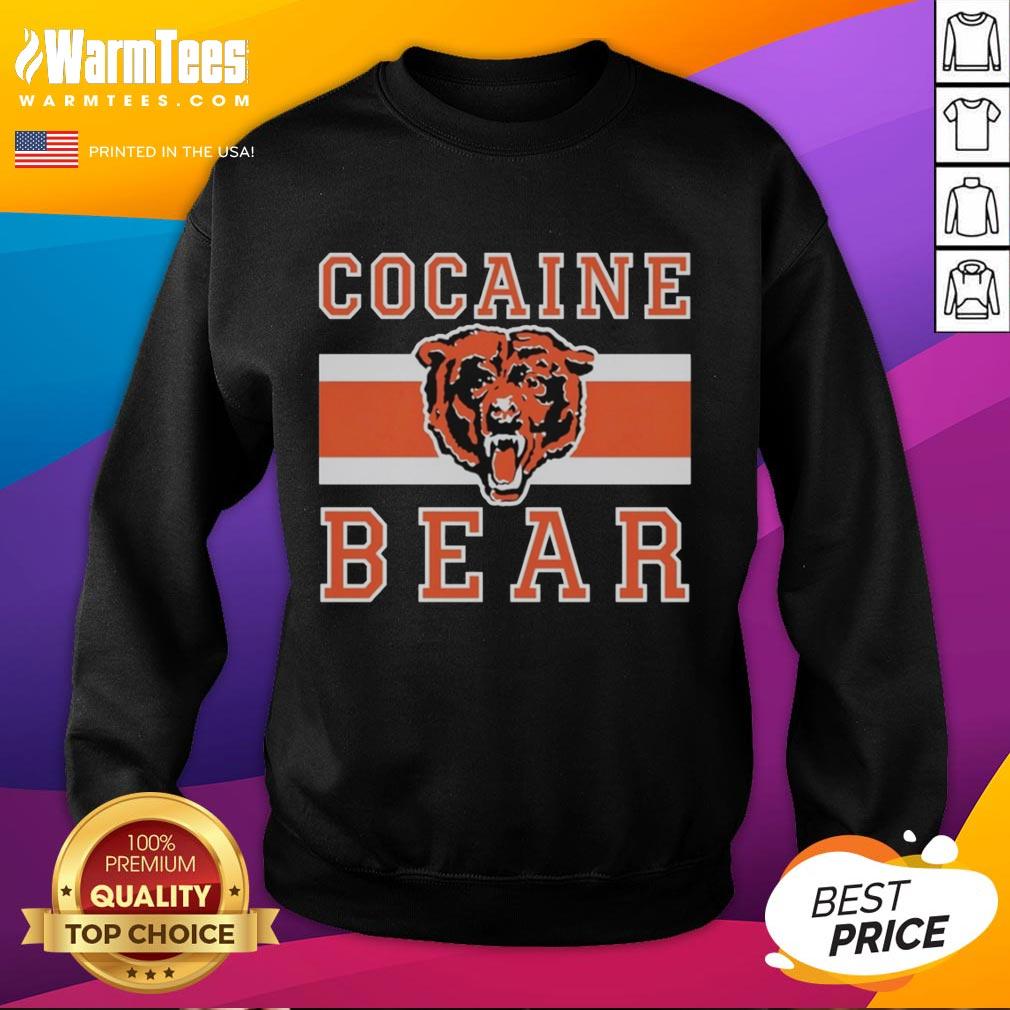 good-cocaine-bear-chicago-bears-sweatshirt Good Cocaine Bear Chicago Bears sweatshirt featuring a playful bear graphic, perfect for fans and stylish comfort.