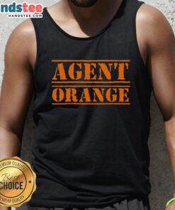 Alt Text: Good Code Agent Orange Tank Top featuring a stylish design, perfect for tech enthusiasts and casual wear.