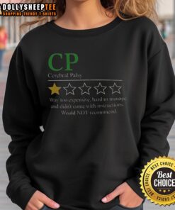 Good CP Cerebral Palsy 1 Star Sweatshirt in a vibrant design, perfect for showing support and raising awareness for CP.