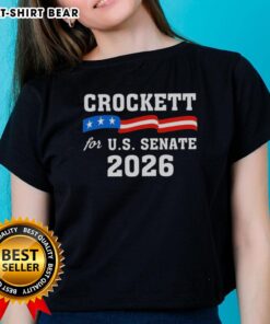 Good Crockett for US Senate 2026 ladies tee featuring a stylish design promoting the campaign for women's empowerment.