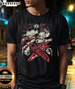 Good Crossing Blades Anime T-Shirt featuring vibrant graphics of iconic characters and stylish design for anime fans.