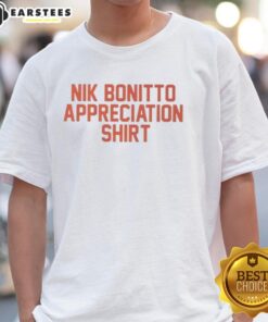 Good Denver Broncos Football Nik Bonitto Appreciation Letter T-Shirt showcasing team spirit and fan dedication.