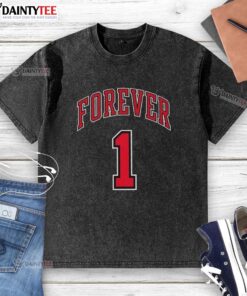 Alt Text: Good Derrick Rose Forever 1 Washed T-Shirt featuring a vintage design, perfect for basketball fans and casual wear.