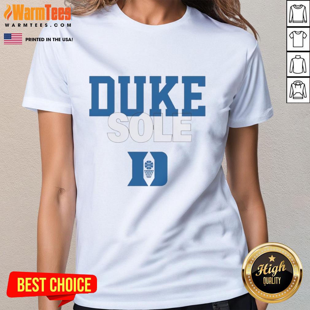 good-duke-blue-devils-sole-ladies-tee Alt Text: Womens Good Duke Blue Devils Sole Tee featuring team logo, perfect for fans supporting Duke basketball.