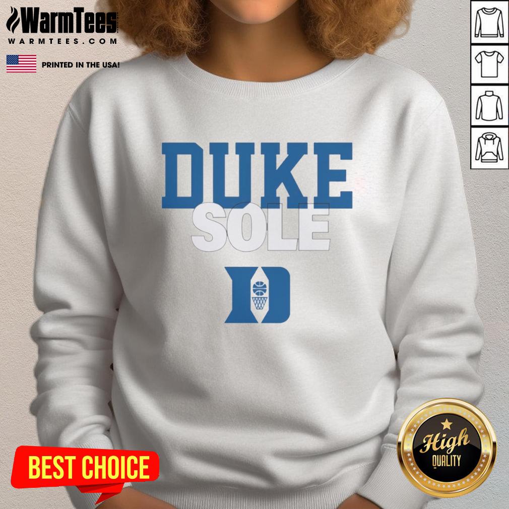 good-duke-blue-devils-sole-sweatshirt Good Duke Blue Devils Sole Sweatshirt featuring team colors and logo, perfect for fans and game day wear.