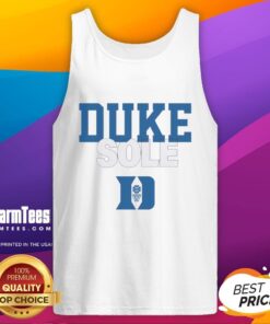 Alt Text: Good Duke Blue Devils Sole Tank Top featuring team logo and vibrant blue design, perfect for fans and casual wear.