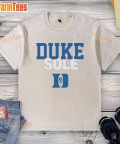 Alt Text: Good Duke Blue Devils Sole Washed T-Shirt featuring a vintage design in blue and white for fans of Duke University.