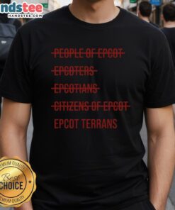 Good Epcot Terrans T-Shirt featuring vibrant graphics and a comfortable fit, perfect for Disney fans and Epcot lovers.