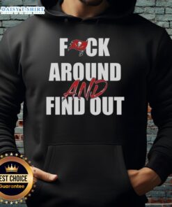 Good F*ck Around And Find Out Tampa Bay Buccaneers hoodie featuring team colors and logo, perfect for fans.