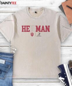Alt Text: Good Fernando Mendoza Indiana Hoosiers unisex 2025 Heisman Trophy winner washed t-shirt in vibrant colors.