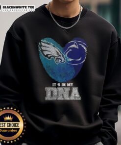 Good Fingerprints Philadelphia Eagles X Penn State Nittany Lions sweatshirt showcasing 'It's In My DNA' design.