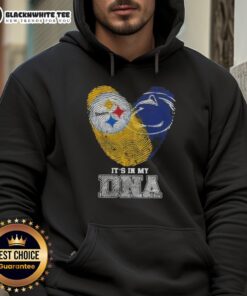 Good Fingerprints Pittsburgh Steelers X Penn State Nittany Lions hoodie showcasing team spirit and DNA connection.