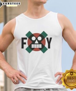 Good Foy robot face tank top featuring indie soul meets digital edge design, perfect for stylish, modern fashion lovers.