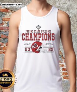 Good Fresno State Bulldogs Football Champions 2025 Snoop Dogg Arizona Bowl Tank Top featuring team logo and vibrant colors.