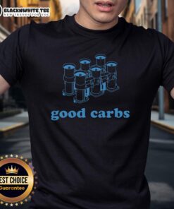 Good Good Carbs Resolutions Six Navy T-Shirt featuring a stylish design and comfortable fit for health-conscious individuals.