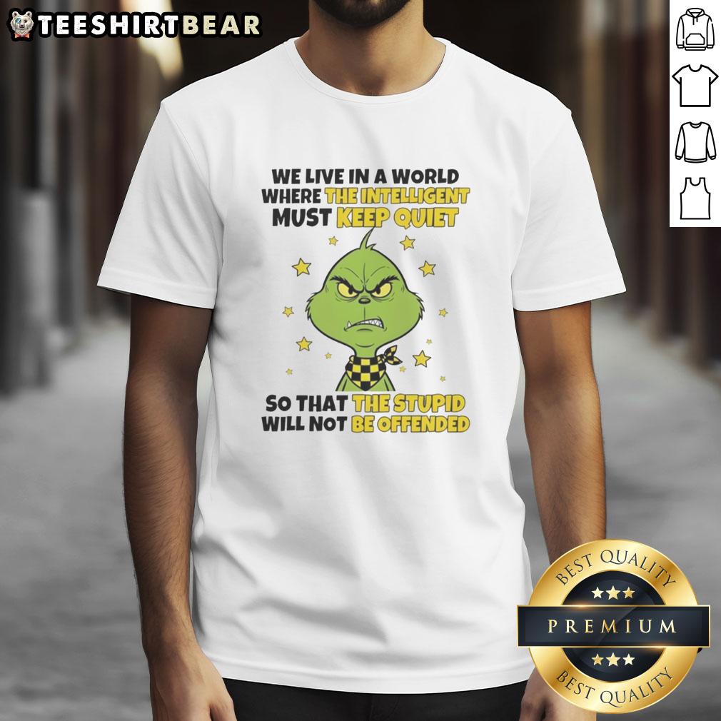 good-grinch-we-live-in-a-world-where-the-intelligent-must-keep-quiet-t-shirt Good Grinch We Live In A World Where The Intelligent Must Keep Quiet T-Shirt featuring a playful design and festive colors.
