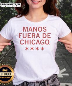 Good Hands Off Chicago Spanish Ladies Tee featuring stylish design and vibrant colors for a trendy look.