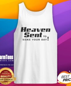 Good Heaven Sent To Make Your Day tank top in vibrant colors, perfect for casual summer outfits and uplifting style.