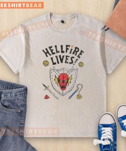 Good Hellfire Lives Washed T-Shirt featuring a vibrant design and soft fabric for a stylish, comfortable look.