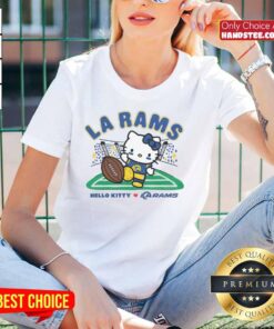 Good Hello Kitty x Los Angeles Rams Kickoff Ladies Tee featuring a stylish design perfect for fans and fashion lovers.