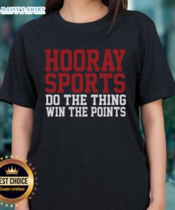 Good Hooray Sports Do the Thing Win the Points Ladies Tee featuring a fun sports graphic in vibrant colors.