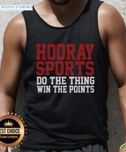 Good Hooray Sports Do The Thing Win The Points Tank Top in vibrant colors, perfect for athletic wear and sports enthusiasts.