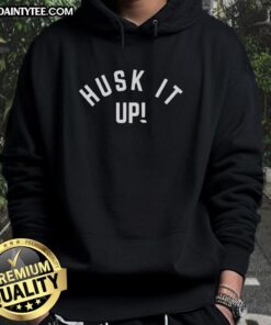 Good Husk It Up Nebraska Cornhuskers Hoodie in red with logo, perfect for fans supporting their team in style.