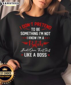 Good I Don't Have to Pretend Sweatshirt - Bold statement piece for confident individuals embracing their true selves.