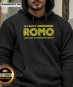 Good I Have Romo Relief Of Missing Out logo hoodie featuring a stylish design, perfect for fans and casual wear.