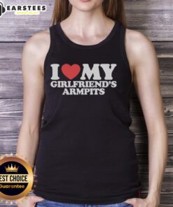 Good I Heart My Girlfriends Armpits Tank Top featuring a playful design, perfect for fun casual wear and showing love.