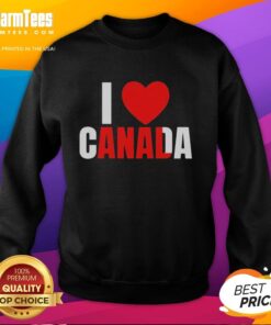 Good I Love Canada anal sweatshirt featuring a fun design, perfect for Canadian pride and casual wear.