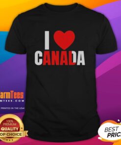 Good I Love Canada anal t-shirt featuring a fun design celebrating Canadian pride and humor in casual wear.
