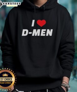 Good I Love D Men Hoodie featuring a bold graphic design, perfect for stylish casual wear and expressing love for D men.