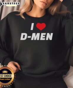Good I Love D Men Sweatshirt in soft fabric, perfect for casual wear, showcasing a stylish and fun design.