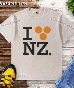 Good I Love NZ Orlando Bloom washed t-shirt featuring a stylish design and vibrant colors, perfect for fans.