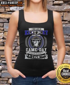 Game day tank top featuring 'My Heart Belongs to Las Vegas Raiders' design for Kentucky fans showing team spirit.