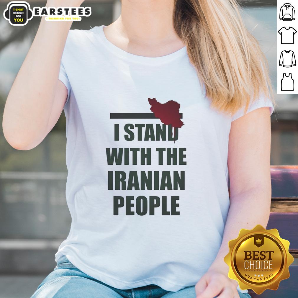 good-i-stand-with-the-iranian-people-ladies-tee Good I Stand With The Iranian People Ladies Tee showcasing a bold graphic design supporting Iranian rights and freedom.