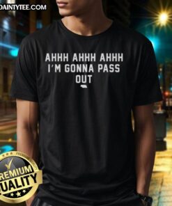Alt Text: Good I'm Gonna Pass Out Nebraska Cornhuskers T-Shirt featuring bold graphics for fans of Nebraska football.