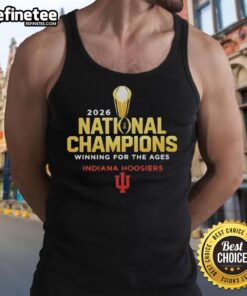 Good Indiana Hoosiers 2026 National Champions tank top showcasing team pride and winning spirit in vibrant design.