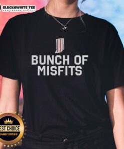 Good Indiana Hoosiers Football Bunch of Misfits logo on a stylish ladies tee, perfect for passionate fans.
