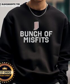 Good Indiana Hoosiers Football Bunch of Misfits logo sweatshirt featuring vibrant team colors and a stylish design.