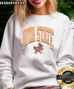 Alt Text: Vintage Iowa State Cyclones Walk Sweatshirt featuring classic design and team colors for ultimate fan style.