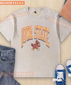 Vintage Iowa State Cyclones Walk Washed T-Shirt featuring classic logo and comfortable fit, perfect for fans and casual wear.