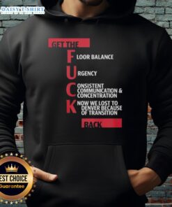 Good Jeff Van Gundy Get The F*ck Back hoodie featuring bold text and a stylish design for basketball fans.