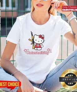 Good Kalashnikitty Kalashnikov X Hello Kitty ladies tee featuring a playful design blending iconic characters.