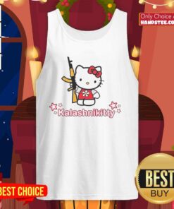 Good Kalashnikitty Kalashnikov X Hello Kitty Tank Top featuring a playful design with Hello Kitty and military elements.