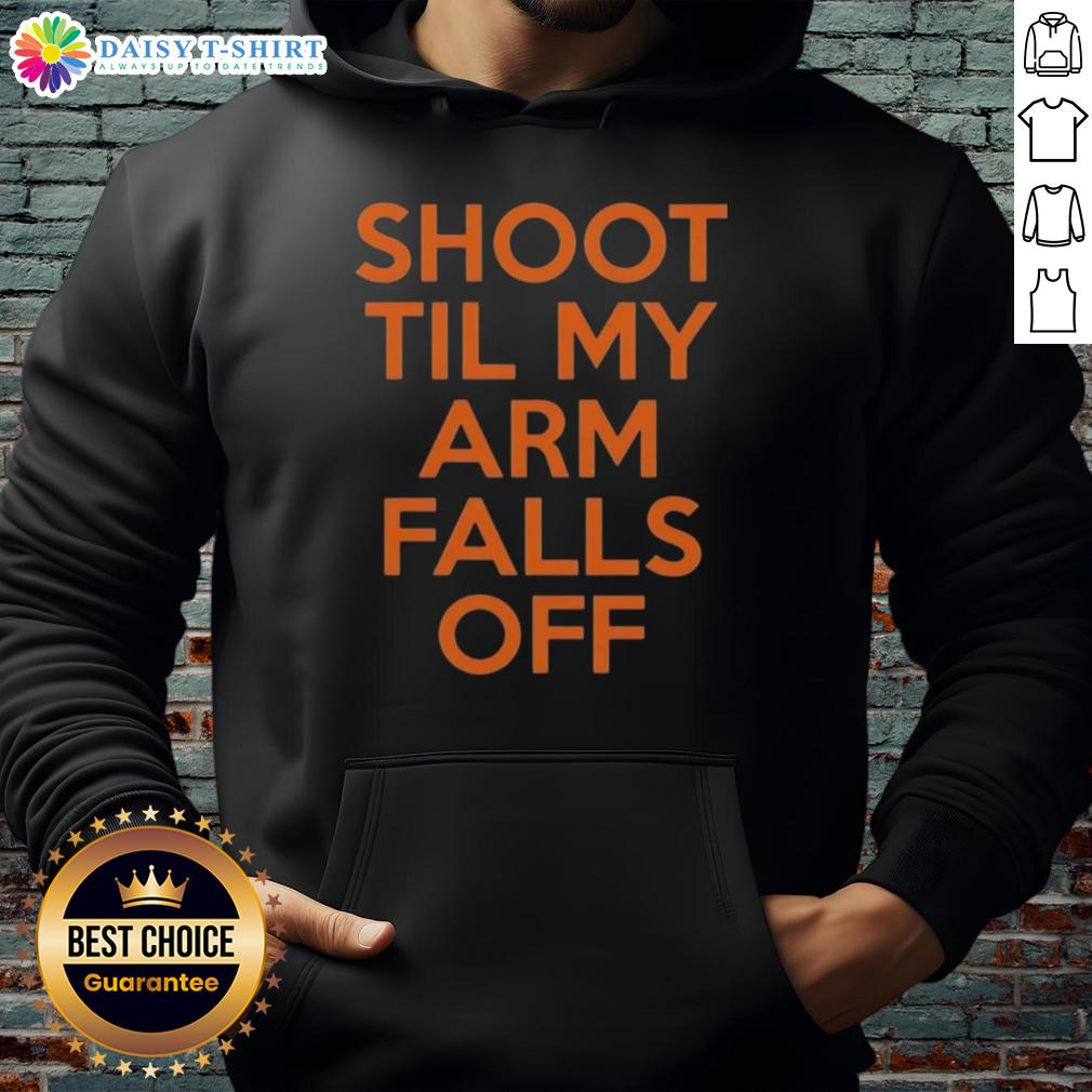 Good Kevin Durant Shoot Til My Arm Falls Off Hoodie Kevin Durant hoodie featuring 'Shoot Til My Arm Falls Off' design, perfect for basketball fans and stylish streetwear.